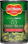 Del Monte Fresh Cut Green Beans NO SALT ADDED